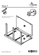 Предварительный просмотр 15 страницы Little Seeds Monarch Hill Single Ped Desk White 4017013COM Assembly Manual