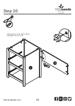 Предварительный просмотр 18 страницы Little Seeds Monarch Hill Single Ped Desk White 4017013COM Assembly Manual