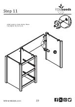 Предварительный просмотр 19 страницы Little Seeds Monarch Hill Single Ped Desk White 4017013COM Assembly Manual