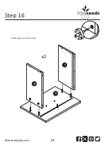 Предварительный просмотр 24 страницы Little Seeds Monarch Hill Single Ped Desk White 4017013COM Assembly Manual