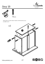 Предварительный просмотр 27 страницы Little Seeds Monarch Hill Single Ped Desk White 4017013COM Assembly Manual