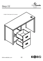 Предварительный просмотр 30 страницы Little Seeds Monarch Hill Single Ped Desk White 4017013COM Assembly Manual