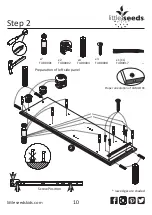 Preview for 10 page of Little Seeds Piper Bookcase 6857096BRU Assembly Manual