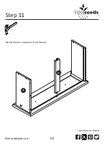 Предварительный просмотр 19 страницы Little Seeds Piper Bookcase 6857096BRU Assembly Manual