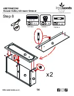 Предварительный просмотр 14 страницы Little Seeds Rowan Valley 6837096COM Assembly Manual