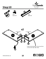 Preview for 19 page of Little Seeds Twin Mates 9060103COM Assembly Manual