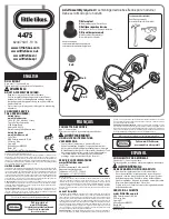 Preview for 1 page of Little Tikes 4475 Instructions