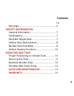 Preview for 3 page of Little Tikes Highback Booster Seat Instruction Manual