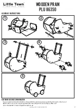 Preview for 2 page of Little Town WOODEN PRAM Manual