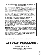 Preview for 41 page of Little Wonder 2119 19, 2124 24, 2130 30, 223 Owner'S Manual And Safety Instructions