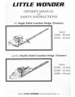 Little Wonder 2230S Owner'S Manual & Safety Instructions preview