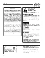 Preview for 4 page of Little Wonder 5611-00-59 Operator'S Manual