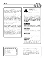 Preview for 4 page of Little Wonder 5612-12-01 Operator'S & Parts Manual