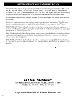 Preview for 12 page of Little Wonder 6232 Parts List, Operating And Assembly Instructions