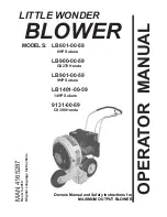 Little Wonder 9131-00-59 Owner'S Manual And Safety Instructions preview