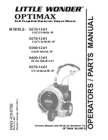 Preview for 1 page of Little Wonder 9270-12-01 GX270 HONDA SP Operator'S & Parts Manual