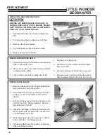 Предварительный просмотр 16 страницы Little Wonder BedShaper Owner'S Manual And Safety Instructions