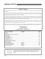 Preview for 3 page of Little Wonder BRC-26 Hydro Operator'S & Parts Manual