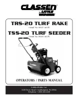 Preview for 1 page of Little Wonder Classen TRS-20 Operator'S & Parts Manual