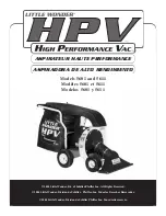 Предварительный просмотр 1 страницы Little Wonder HPV 5611 Owner'S Manual