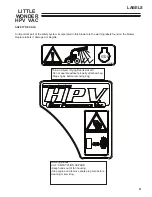 Предварительный просмотр 9 страницы Little Wonder Little Wonder HPV 5612-00-59 Operator'S Manual