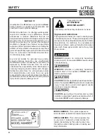 Preview for 4 page of Little Wonder Optimax 9270-12-59 Owner'S Manual And Safety Instructions