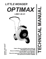 Little Wonder OPTIMAX LB901-00-01 Technical Manual preview
