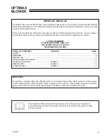 Preview for 3 page of Little Wonder OPTIMAX LB901-00-01 Technical Manual