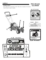 Preview for 8 page of Little Wonder PRO CRACK CLEANER 6236-00-01 Operator'S & Parts Manual