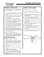 Preview for 9 page of Little Wonder PRO CRACK CLEANER 6236-00-01 Operator'S & Parts Manual