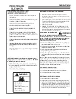 Preview for 11 page of Little Wonder PRO CRACK CLEANER 6236-00-01 Operator'S & Parts Manual