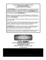 Preview for 10 page of Little Wonder SHO 9502-00-01 Owner'S Manual And Safety Instructions