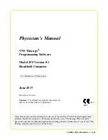 LivaNova VNS Therapy 250 Physician'S Manual preview