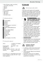 Preview for 87 page of LIVARNO home 14160605L Assembly, Operating And Safety Instructions