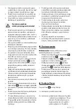 Предварительный просмотр 33 страницы LIVARNO home 366236 2101 Operation And Safety Notes