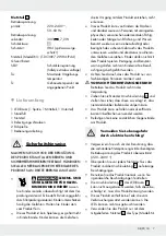 Предварительный просмотр 7 страницы LIVARNO home 380905 2101 Operation And Safety Notes