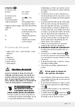 Предварительный просмотр 19 страницы LIVARNO home 380905 2101 Operation And Safety Notes