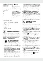 Предварительный просмотр 56 страницы LIVARNO home 380905 2101 Operation And Safety Notes