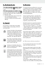 Preview for 9 page of LIVARNO home 384947 2107 Operation And Safety Notes