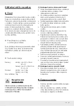 Предварительный просмотр 20 страницы LIVARNO home 385506 Operation And Safety Notes