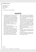 Предварительный просмотр 32 страницы LIVARNO home 385506 Operation And Safety Notes