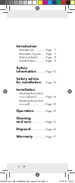 Preview for 6 page of LIVARNO LUX 100656 Operation And Safety Notes