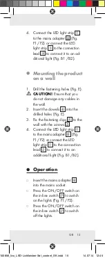 Preview for 15 page of LIVARNO LUX 100656 Operation And Safety Notes