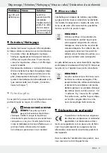 Предварительный просмотр 17 страницы LIVARNO LUX 106819 Operation And Safety Notes