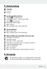 Preview for 61 page of LIVARNO LUX 109613 Assembly, Operating And Safety Instructions