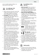 Preview for 19 page of LIVARNO LUX 110534 Operation And Safety Notes