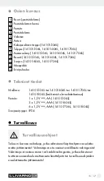 Предварительный просмотр 17 страницы LIVARNO LUX 112105 Assembly, Operating And Safety Instructions