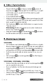 Предварительный просмотр 30 страницы LIVARNO LUX 112105 Assembly, Operating And Safety Instructions