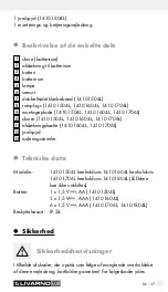 Предварительный просмотр 37 страницы LIVARNO LUX 112105 Assembly, Operating And Safety Instructions