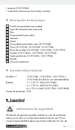 Предварительный просмотр 7 страницы LIVARNO LUX 14101504L Assembly, Operating And Safety Instructions